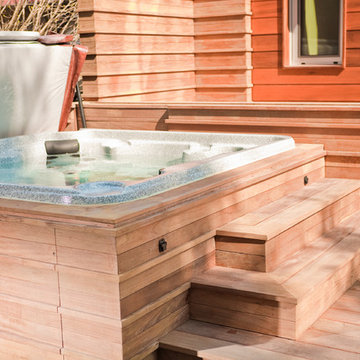 Ipe Deck and Hot Tub Cladding