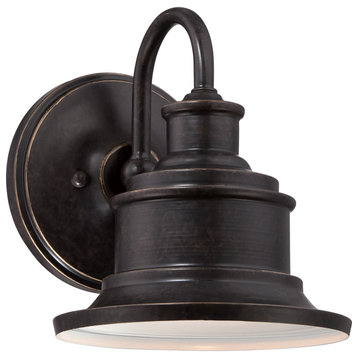 Quoizel SFD8407 Seaford 1 Light 8" Tall Industrial Outdoor Wall - Imperial