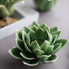 Green Ceramic Blooming Artichoke Tealight Candle Holder