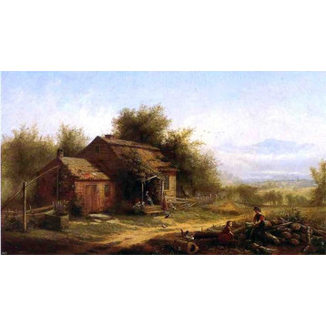 Jerome B. Thompson Daily Chores on the Farm, 15"x30" Wall Decal
