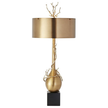 Twig Bulb Brass Table Lamp