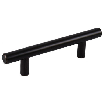 Celeste Bar Pull Cabinet Handle Oil-Rubbed Bronze Solid Steel, 3"x5"