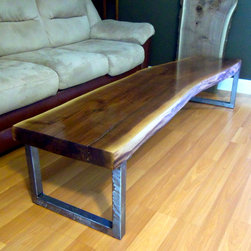 Live Edge Black Walnut Coffee Table - Coffee Tables