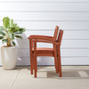 Vifah Malibu 7-Piece Wood Patio Dining Set With Stacking Chairs V98SET10
