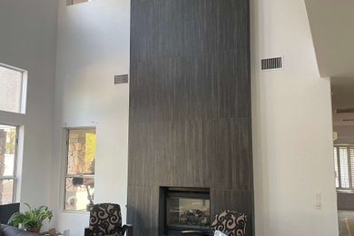 Elegant living room photo in Las Vegas