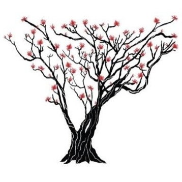 Japanese Maple Tree Wall Decal, Reverse
