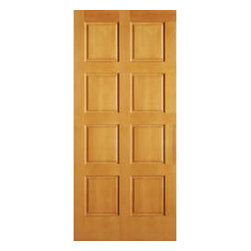 AB2010 - VERTICAL GRAIN DOUGLAS FIR EXTERIOR 8 PANEL DOOR (1-3/4") - Windows And Doors