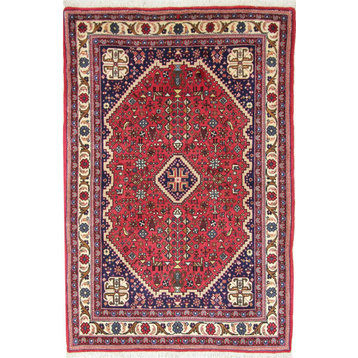 Persian Rug Abadeh 5'3"x3'4" Hand Knotted