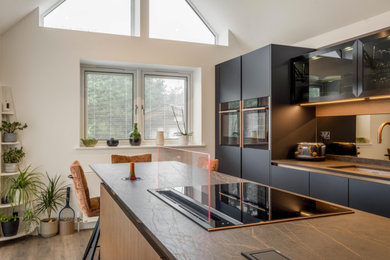 This is an example of a modern kitchen in Sussex.