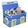 Personalized Kids Collapsible Toy Box With Flip-Top Lid, Aiden