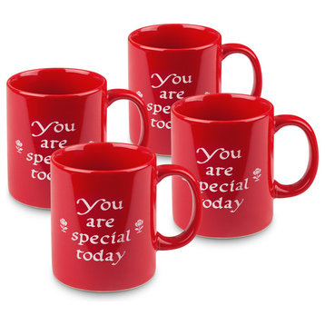 Set of 4 You Are Special Today Mugs