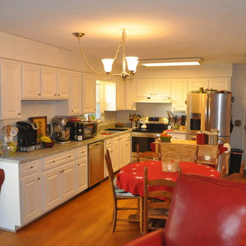 Kitchen Transformation done in Glacier White Stain