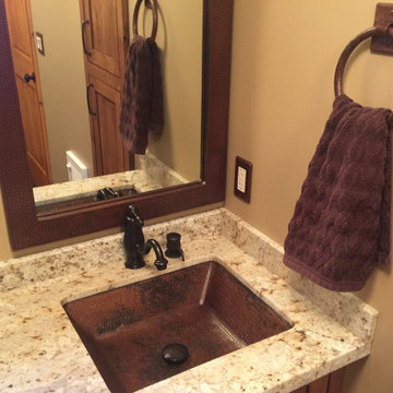 36" Rectangle Hammered Copper Mirror (MFREC3631)