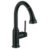 Hansgrohe Talis C Higharc Single Hole Rubbed Bronze Kitchen faucet with Pull-dow