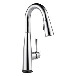 Delta Essa&reg; Single Handle Pull-down Bar/Prep Faucet with Touch2O - Bar Faucets