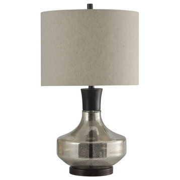 Alamos | Mercury Glass & Metal Table Lamp