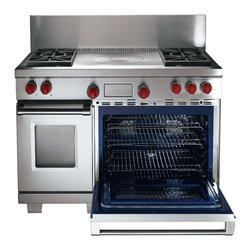 Wolf 48" Pro-style Dual-fuel Range, Classic Stainless | DF484F - Gas Ranges And Electric Ranges