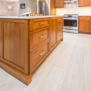 Cherry Shaker Cabinets in Billerica MA