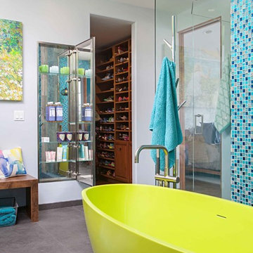 Unconventional Color Master Bathroom