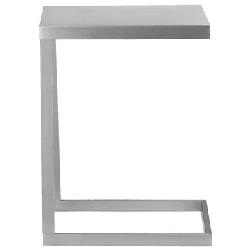 Century Tray Table Brushed Metal