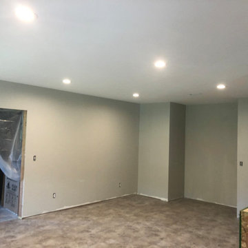 Basement remodel in process