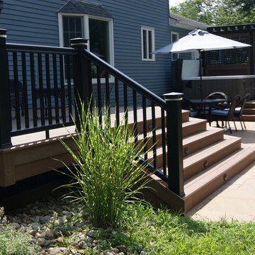 Backyard oasis design with a fusion of settings and functions