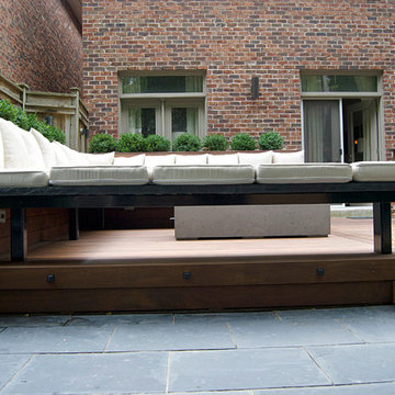 North York Custom Ipe Deck with Fire Table