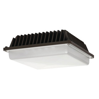 58W LED Low Profile Canopy Fixture - Transitional - Outdoor Flush-mount ...