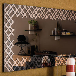 Jersey Rectangular Wall Mirror by Cattelan Italia - $1,385.00 - Wall Mirrors