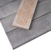IRIS 3x12 Polished Ceramic Subway Tile Wall Tile, Gray, 1 Box