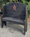 Primitive Rustic Miniature Deacon's Bench With Country Star