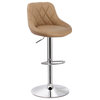 Collins Faux Leather Adjustable Bar Stool
