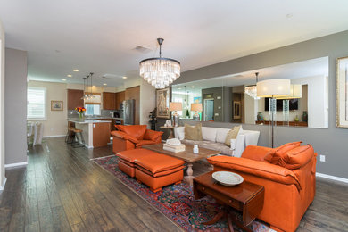 Living room - eclectic living room idea in San Diego