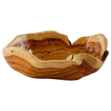 Burled Bowl, Faux Wood