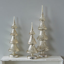 light up mercurised glass tree decorations - Christmas Lights