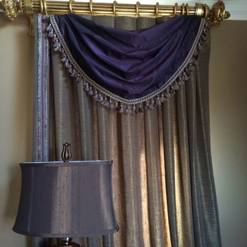 Drapery Treatments in a beautiful Holmdel house