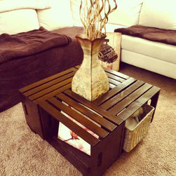 Wine Crate Coffee Table // Rustic Coffee Table // Coffee Table // Table - Coffee Tables