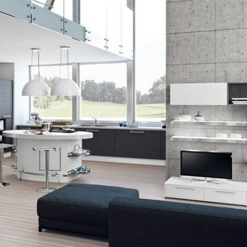 Modern Italian Custom Made Kitchens by LUBE