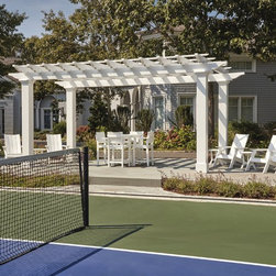Custom Courtside Pergola - Osterville, MA - Pergolas
