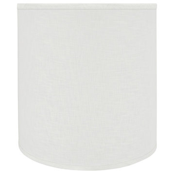 32532 Drum Shaped Spider Lamp Shade, Off White, 15" wide, 14"x15"x15"