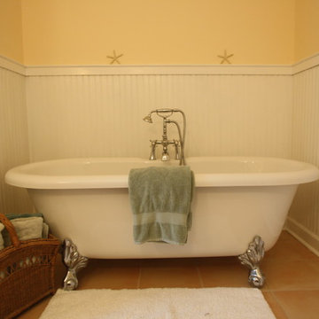 Bathroom remodel, claw foot tub, walk-in shower, older home 10998