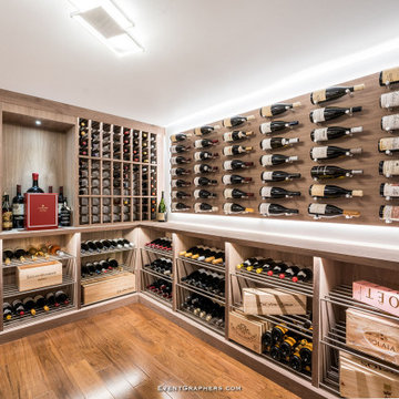 Glass Enclosed Traditional Wine Cellar By Papro Consulting