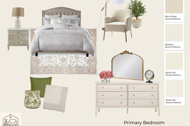 Example of a bedroom design