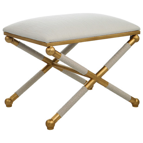 Socialite White Small Bench