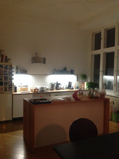 Küchen-Arbeitsblock und kein Licht