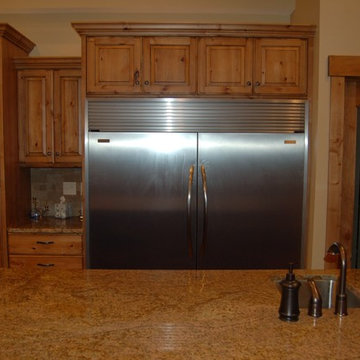 Knotty Alder cabinets new construction