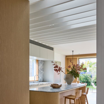 Open-Plan Living and Dining with Kitchen Island