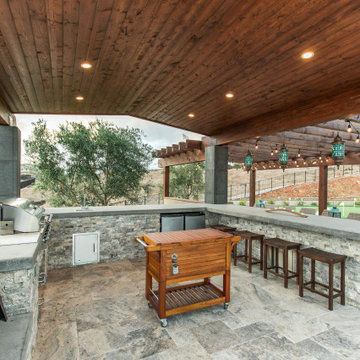 Gorgeous Infinity Pool with mulitple outdoor living spaces