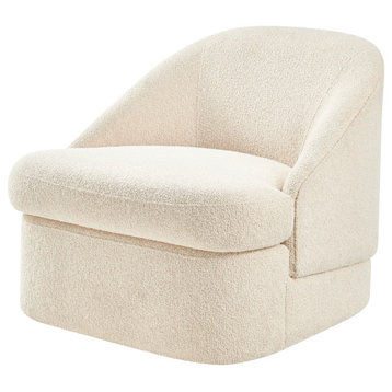 Hurley Swivel Accent Chair, Palladian Beige, Fabric
