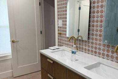 Inspiration for a transitional bathroom remodel in Austin